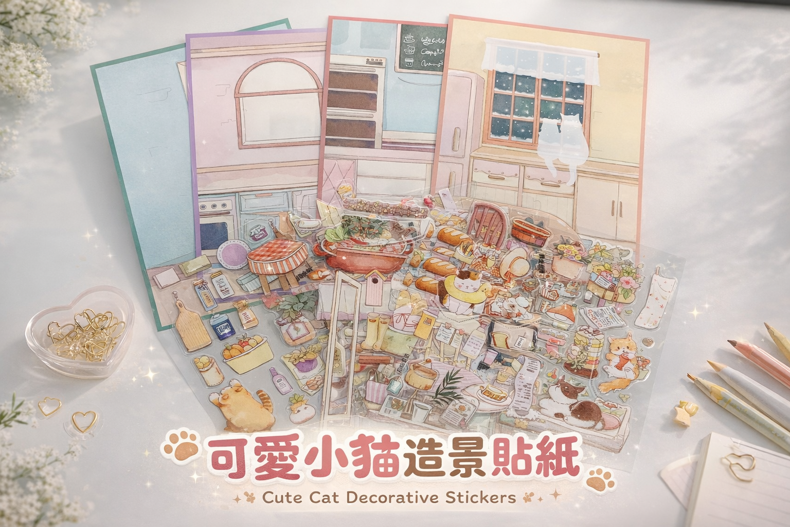 造景貼紙 手帳 貼紙 膠帶 有趣【章魚手帳】貨到付款 快速出貨